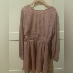 Sparkly girls pink dress size 8
